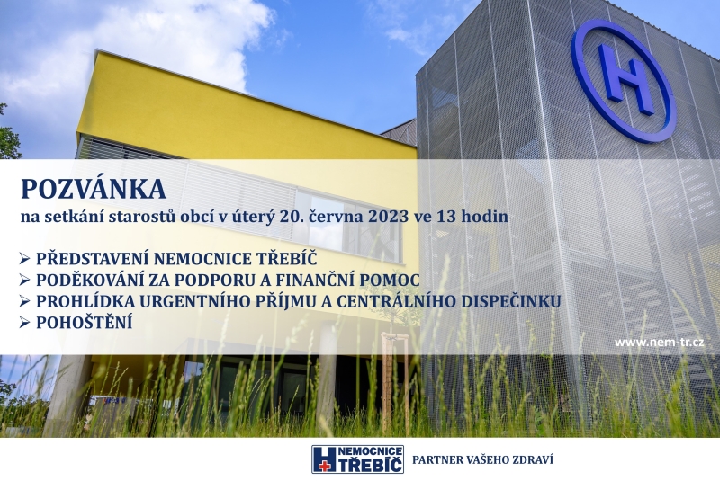 Pozvánka na setkání starostů obcí 2023