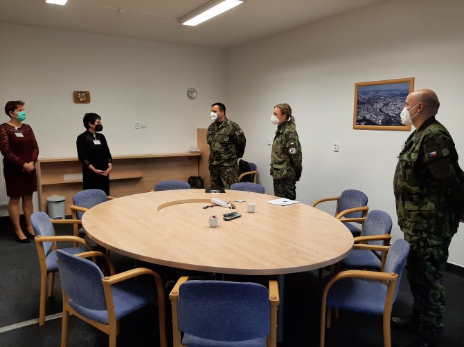 Armáda v Nemocnici Třebíč, foto Jitka Mácová