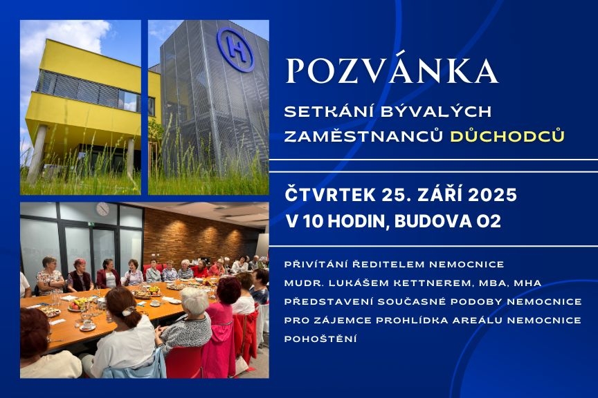 Pozvánka na společné setkání bývalých zaměstnanců důchodců 2025