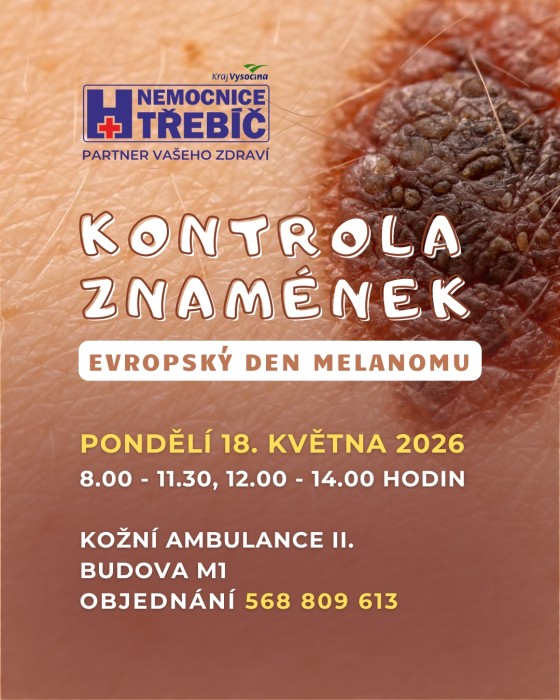 Pozvánka na Evropský den melanomu 18. 5. 2026