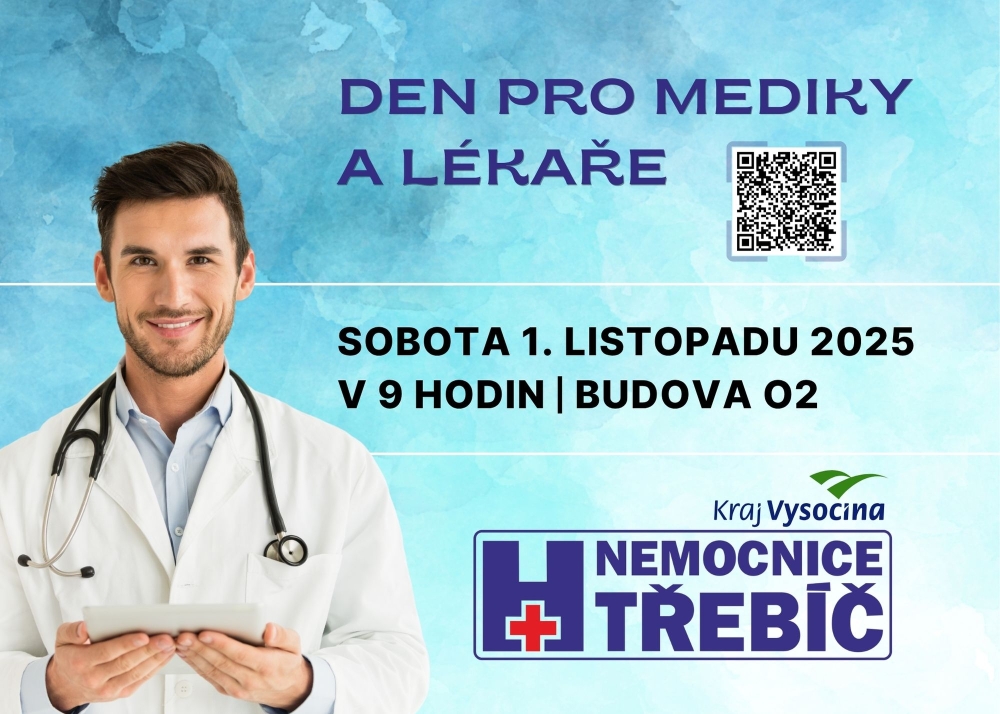 Den pro mediky a lékaře v Nemocnici Třebíč - sobota 1. listopadu 2025