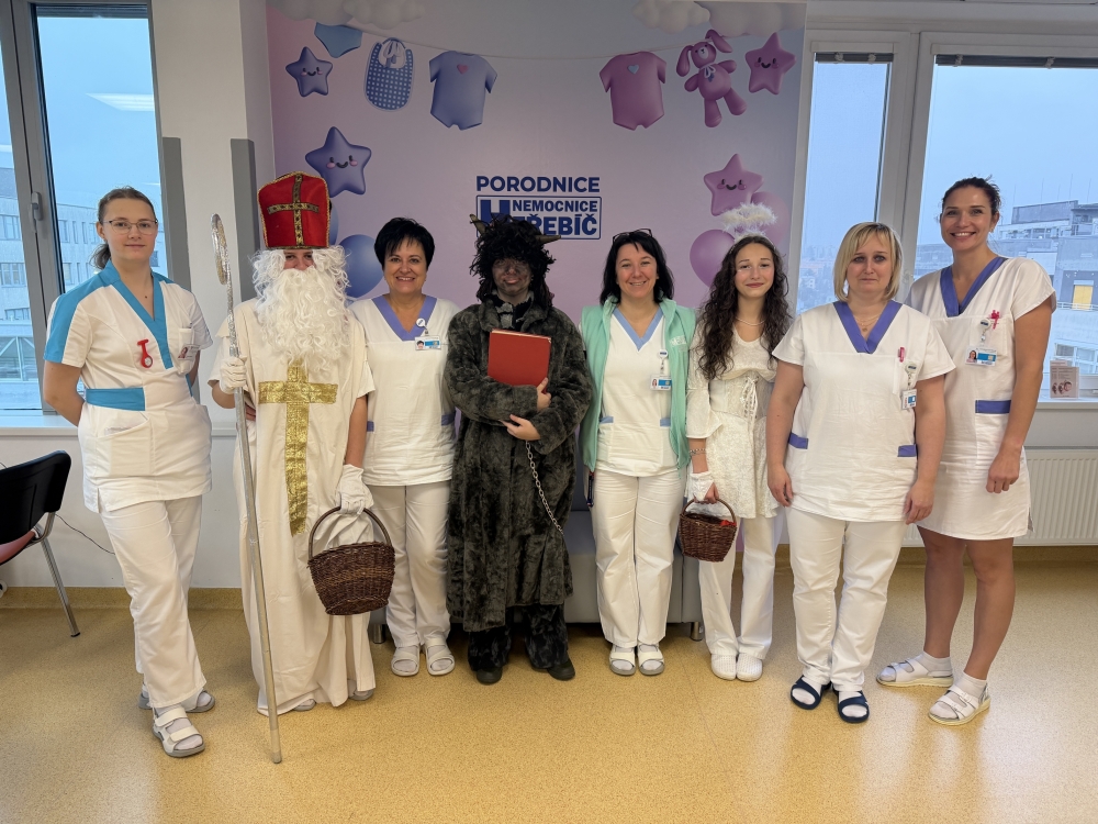 Mikuláš a jeho družina v naší nemocnici