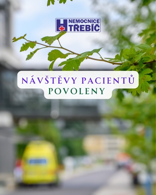 Návštěvní hodiny pacientů povoleny od 19. 3. 2026